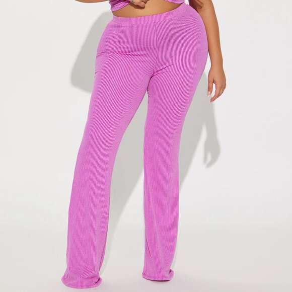 Fashion Nova 'Josie' ribbed top and pants |Top XL | Bottom 1X - Picture 5 of 6